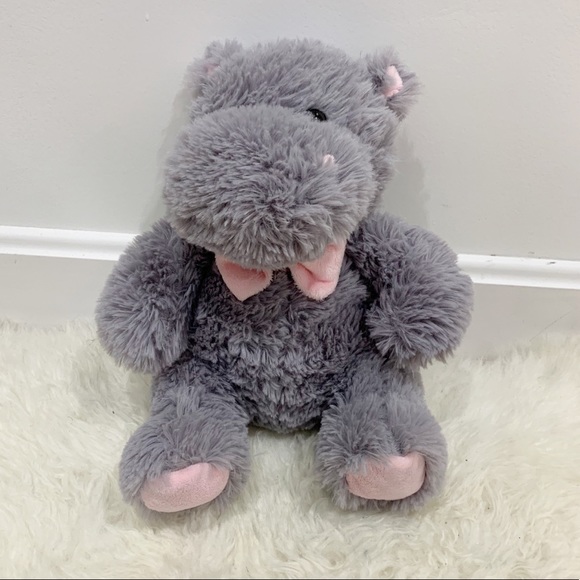 Other - Cute gray pink hippo plush toy